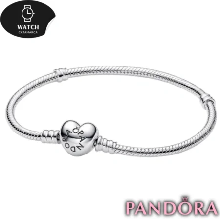 Pulsera Pandora Moments Heart Clasp Plata 925 590719